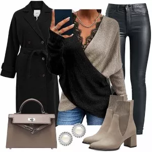 Winter Outfits Moderner winter-look outfit