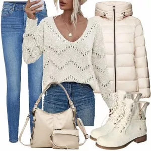 Winter Outfits Auffälliger Look für den Winter