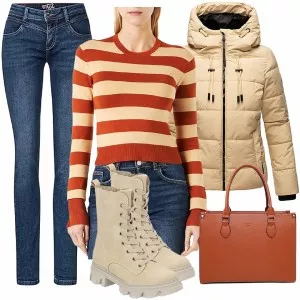Winter Outfits Moderner winter-look outfit