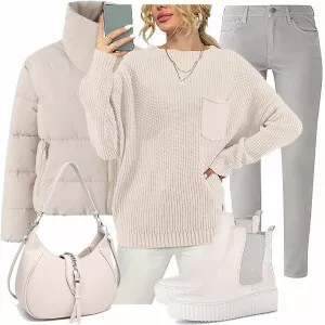Winter Outfits Damen Komplette Outfit