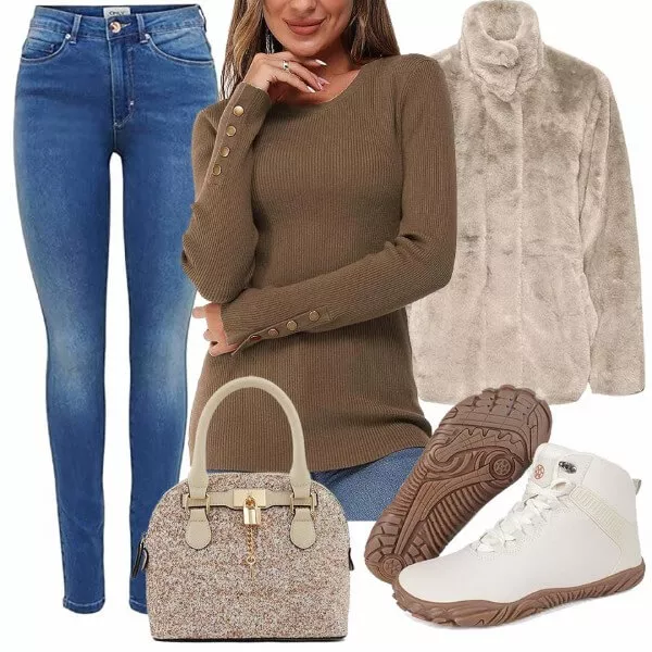 Winter Outfits Stylische Frauen Outfit