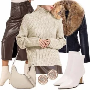 Winter Outfits Coller Look für den Winter