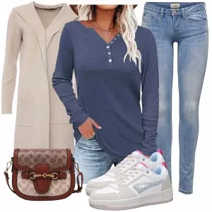 Frühlings Outfits Damen Komplette Outfit
