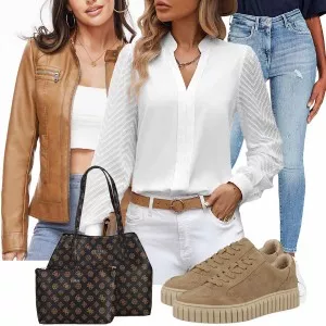 Frühlings Outfits Coller Look für den Frühling