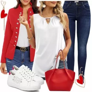 Frühlings Outfits Auffälliger Look für den Freizeit