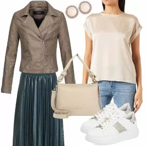 Frühlings Outfits Auffälliger Frauen Outfit