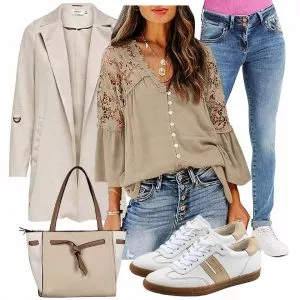 Frühlings Outfits Stylische Frauen Outfit