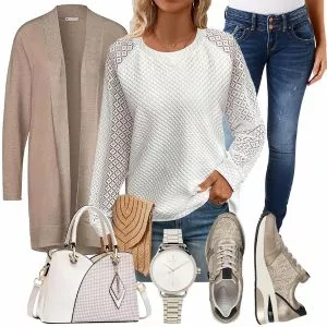 Frühlings Outfits Stylische Frauen Outfit