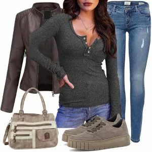 Frühlings Outfits Alltags Outfit für den Frühling