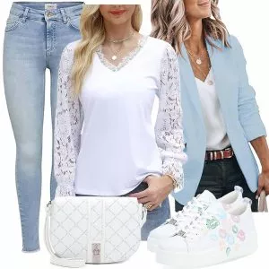 Frühlings Outfits Stylische Frauen Outfit