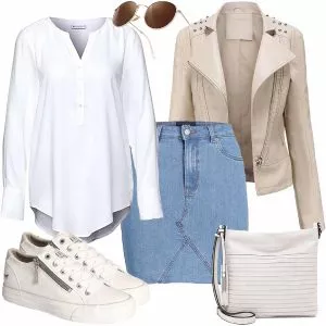 Frühlings Outfits Stylische Frauenoutfit