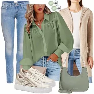 Frühlings Outfits Schönes Outfit für den Frühling