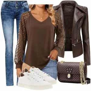 Frühlings Outfits Damen Komplette Outfit