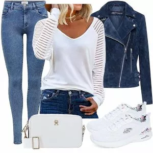 Frühlings Outfits Elegantes Komplette Outfit