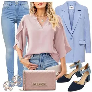 Frühlings Outfits Elegantes Komplette Outfit