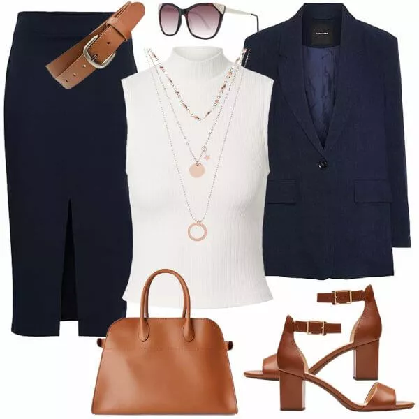Business Outfits Elegantes Komplette Outfit