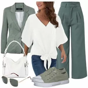 Frühlings Outfits Elegantes FrauenOutfit