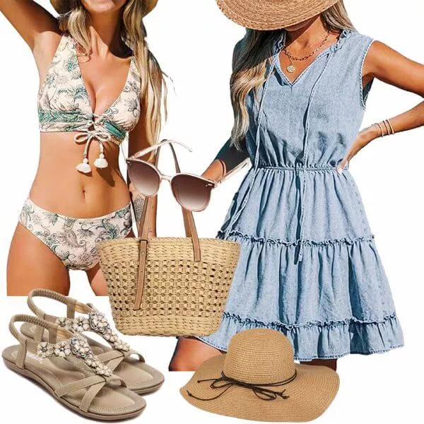 Sommer Outfits Strand Outfit für Frauen