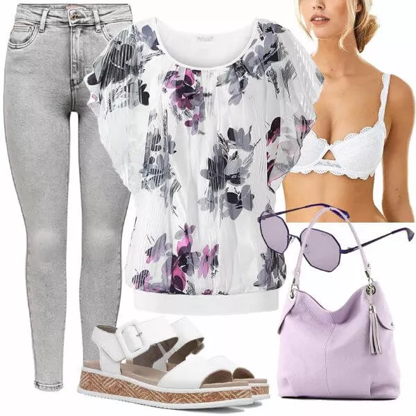 Sommer Outfits Alltags Outfit für den Damen