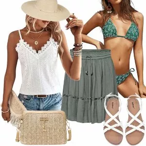 Sommer Outfits Strand Outfit für Frauen