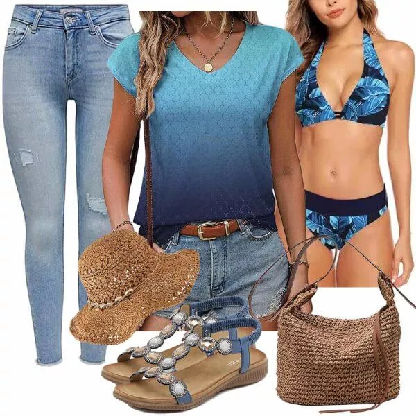 Sommer Outfits Komplette Outfit für Damen