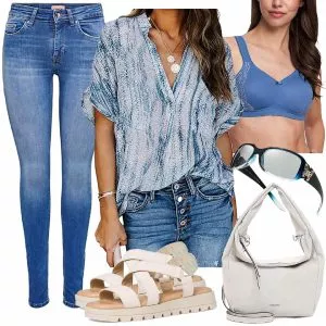 Sommer Outfits Stylischer Damen Look