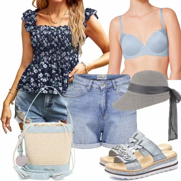 Sommer Outfits Florales Alltagsoutfit