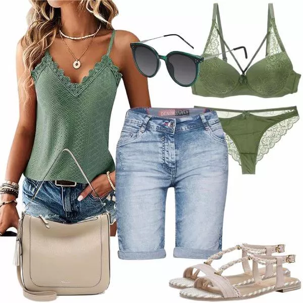 Sommer Outfits Komplette Outfit für Damen