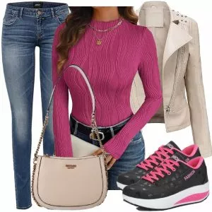 Herbst Outfits Auffälliger Herbst Look