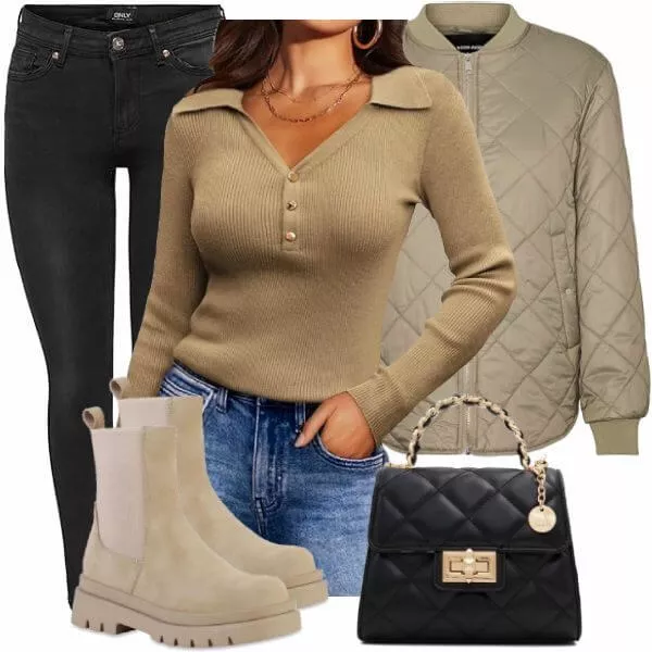 Herbst Outfits Damen Komplette Outfit