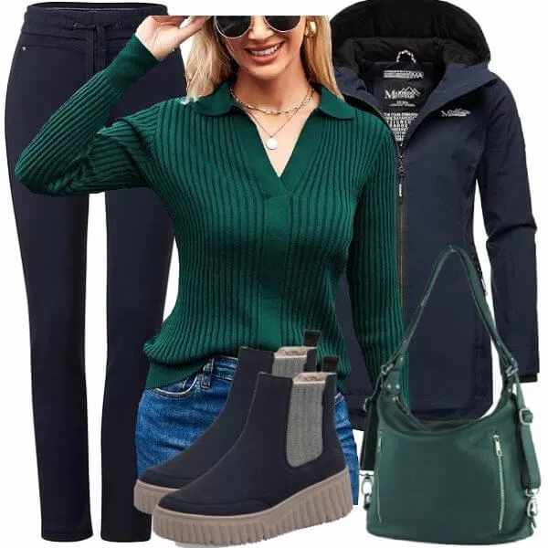 Herbst Outfits Damen Komplette Outfit