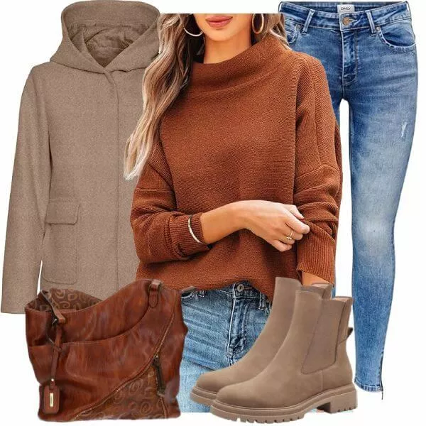 Herbst Outfits Damen Komplette Outfit