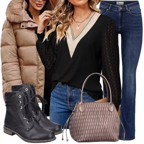 Winter Outfits Damen Komplette Outfit