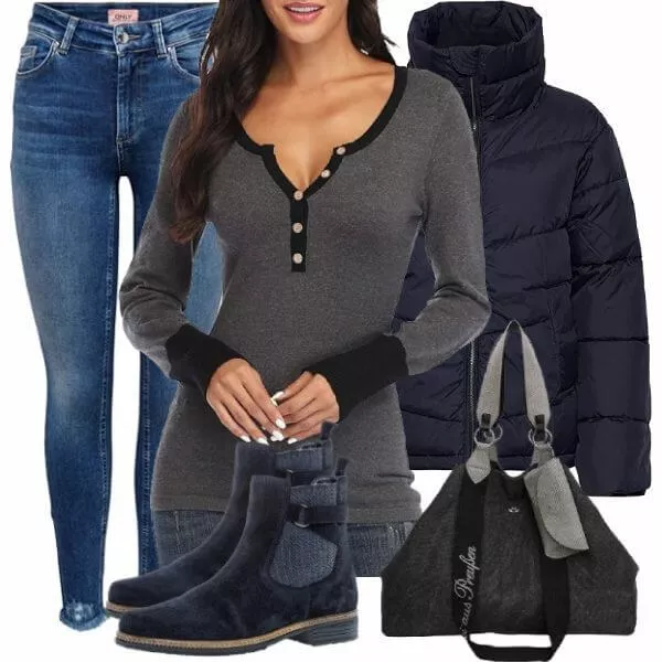 Herbst Outfits Damen Komplettoutfit