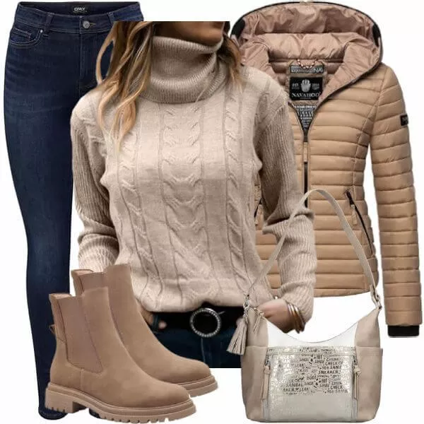 Winter Outfits Damen Komplette Outfit