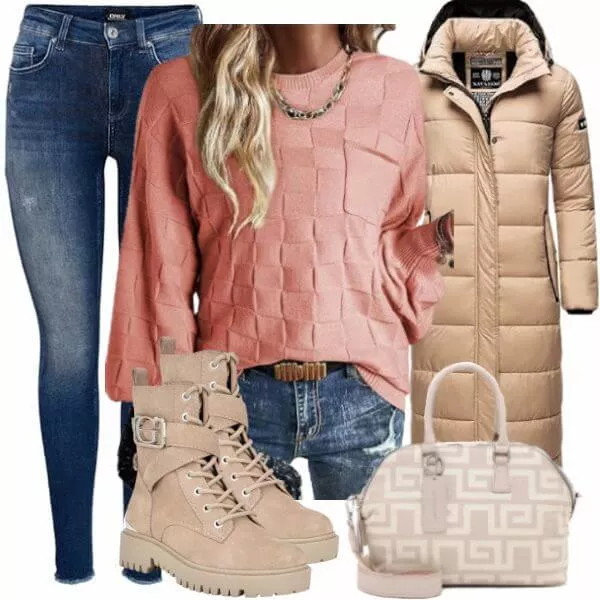 Winter Outfits Damen Komplette Outfit