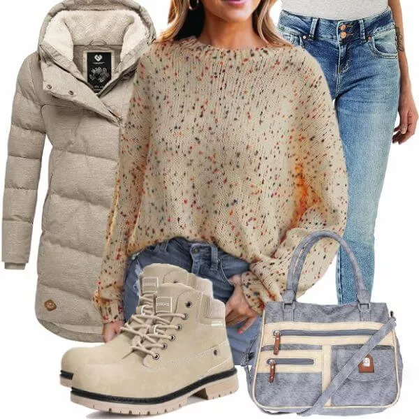 Winter Outfits Damen Komplette Outfit