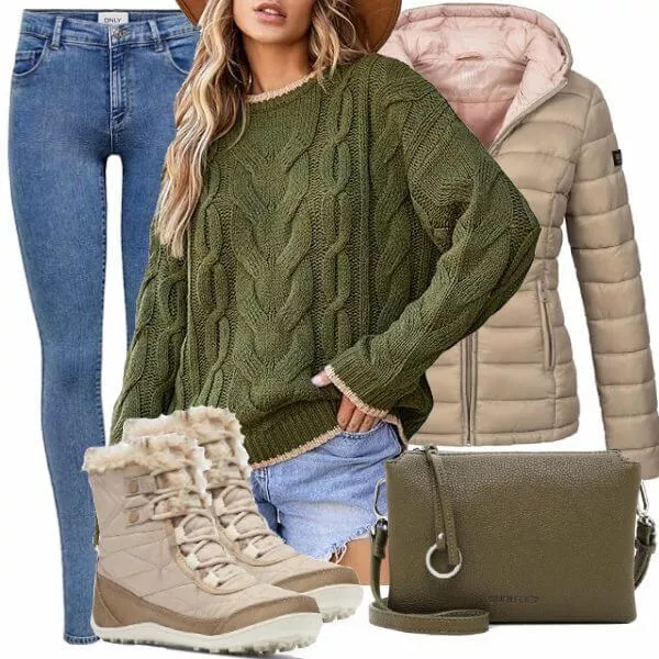 Winter Outfits Damen Komplette Outfit