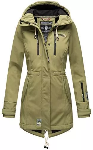 MARIKOO Jacken MARIKOO Damen Winter Jacke Winterjacke Mantel Outdoor wasserabweisend Softshell B614
