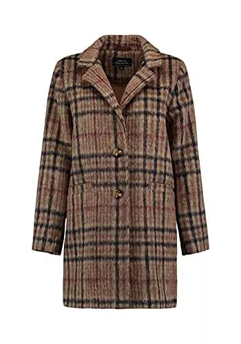 Hailys Mäntel Hailys Damen Jacke Kurzmantel kariert Semy mit Reverskragen