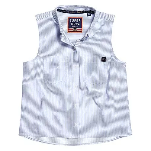 Superdry Ärmellose Blusen Superdry Damen Eva Pool Slide Zehentrenner