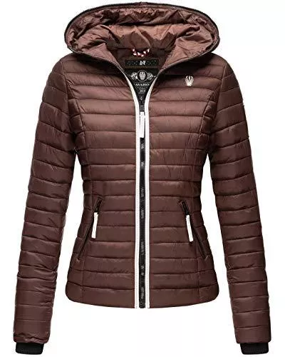 Navahoo Jacken Navahoo Damen Jacke Steppjacke Übergangsjacke gesteppt Herbst Kapuze