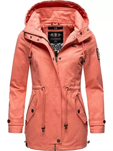 MARIKOO Jacken MARIKOO Damen Übergangs-Jacke Kurzmantel mit Kapuze Nyokoo