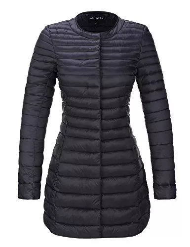 BELLIVERA Mäntel BELLIVERA Damen Übergangsjacke Gesteppte Leichte Lang Strickjacke Puffer Mantel