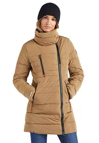 khujo Mäntel khujo Damen Mantel GEMMANA Steppjacke Stehkragen Fleecefutter Reißverschlusstaschen