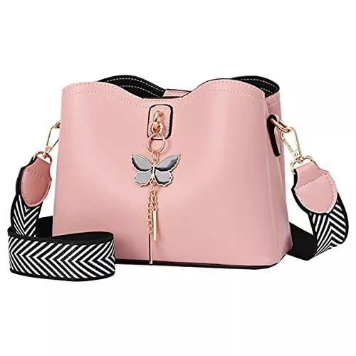 NIYUTA Taschen & Rucksäcke NIYUTA® Damen handtaschen Mode Trend Bogenknoten Schultertaschen PU Leder Shopper Umhängetaschen Rosa
