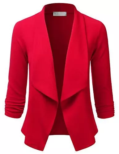 EIMIN Blazer EIMIN Damen 3/4 Ärmel Blazer Offene Vorderseite Büro Arbeit Cardigan Jacke (S-3XL)