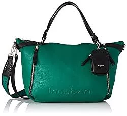 Desigual Taschen & Rucksäcke Desigual Womens BOLS_Embossed Half L Hand Bag, Green, One Size