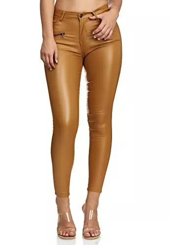 Elara Hosen Elara Damen Hose Kunstleder Chunkyrayan