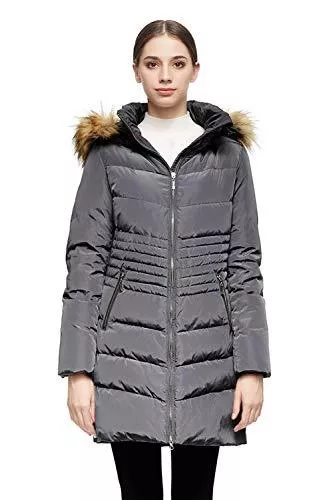 Orolay Mäntel Orolay Damen Daunenmantel mit Abnehmbarer Kapuze